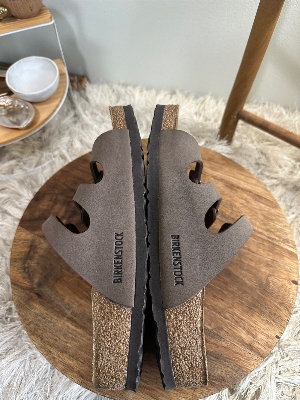 BIRKENSTOCK Florida Slide Sandals Three
Strap Size 38 (7-7.5) Synthetic Upper - Picture 3 of 17